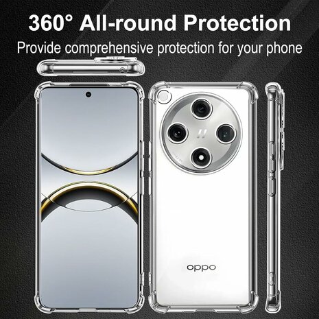 Find X8 Pro - Anti Shock &amp; 2x Glas - Transparant