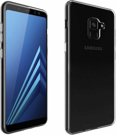 Samsung A8 2018 - Siliconen Back Cover - Transparant