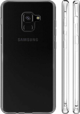 Samsung A8 2018 - Siliconen Back Cover - Transparant