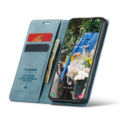 Samsung S24 Aqua Blue - Book Case