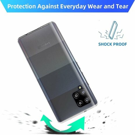 Samsung A42 5G - Siliconen Back Cover - Transparant