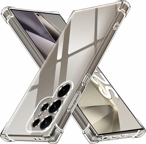 Samsung S25 Ultra - Cam Anti Shock &amp; 2x Glas - Transparant