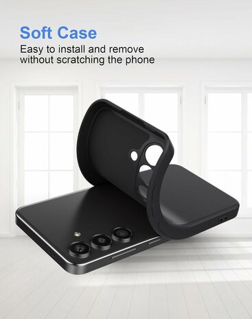 Samsung Galaxy S25 Plus - Zwart - Siliconen Back Cover