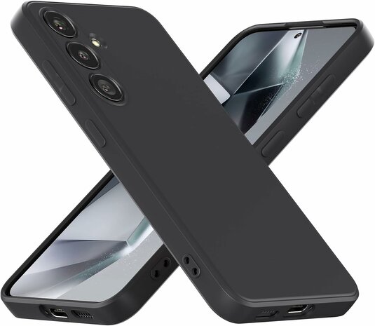 Samsung Galaxy S25 Plus - Zwart - Siliconen Back Cover