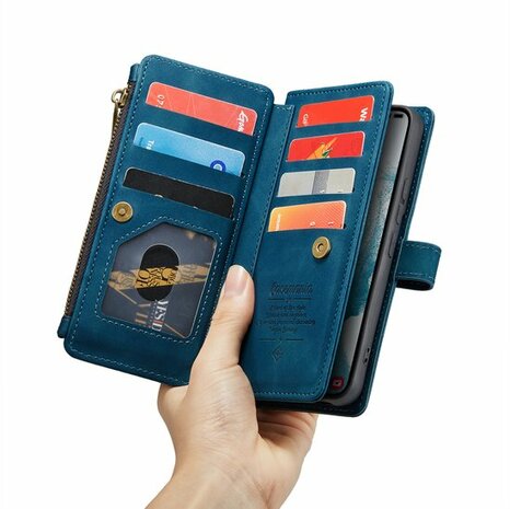 Samsung S23 Plus Navy Blue - Book Case met Rits