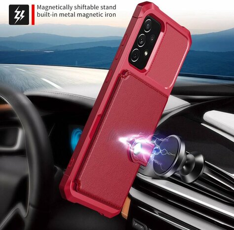 Samsung A52 - Rood - RFID Back Cover