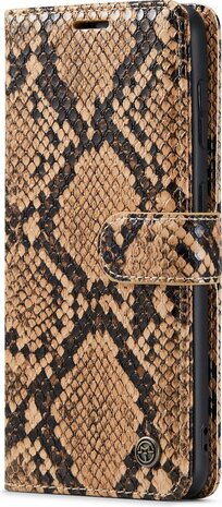 Samsung S21 FE Beige - Slangen Book Case