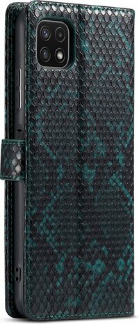 Samsung A22 5G Groen - Slangen Book Case