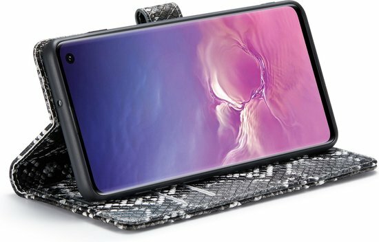 Samsung S10 Plus Zwart - Slangen Book Case
