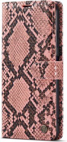Samsung A22 5G Roze - Slangen Book Case