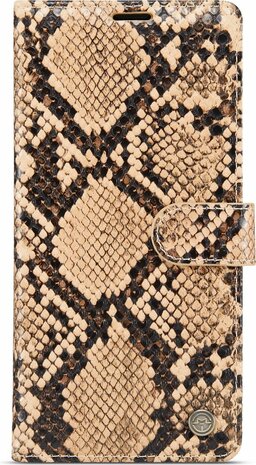 Samsung S10 Plus Beige - Slangen Book Case