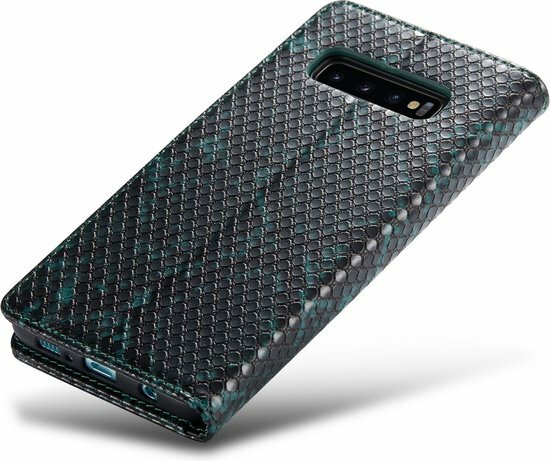 Samsung S10 Plus Groen - Slangen Book Case