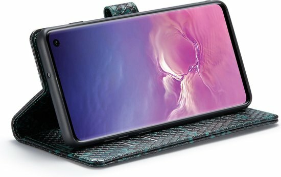 Samsung S10 Plus Groen - Slangen Book Case