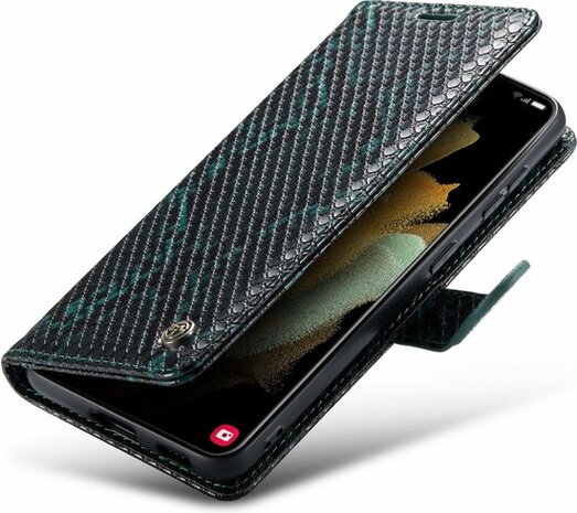 Samsung S21 Groen - Slangen Book Case