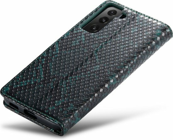 Samsung S21 Groen - Slangen Book Case
