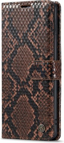 Samsung S10 Plus Bruin - Slangen Book Case