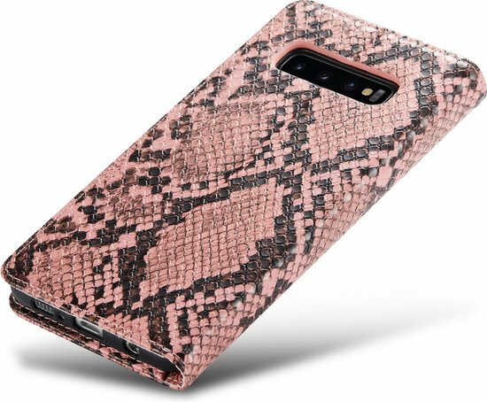 Samsung S10 Plus Roze - Slangen Book Case