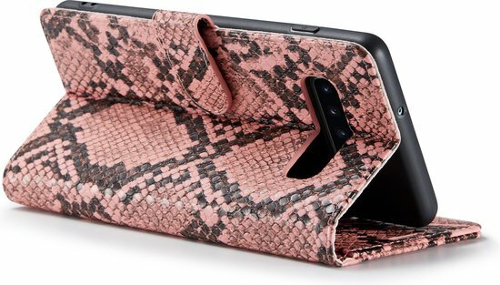 Samsung S10 Plus Roze - Slangen Book Case