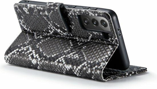 Samsung S21 FE Zwart - Slangen Book Case