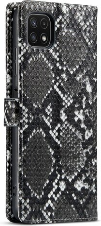 Samsung A22 5G Zwart - Slangen Book Case