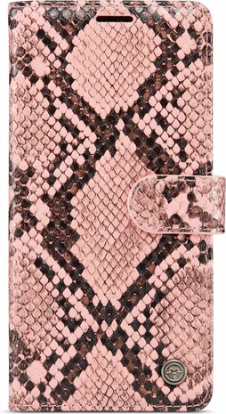 Samsung S21 FE Roze - Slangen Book Case