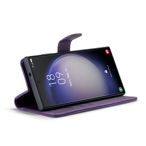 Samsung S22 Ultra Deep Purple - 2 in 1 Book Case