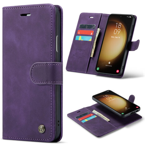 Samsung S23 Deep Purple - 2 in 1 Book Case