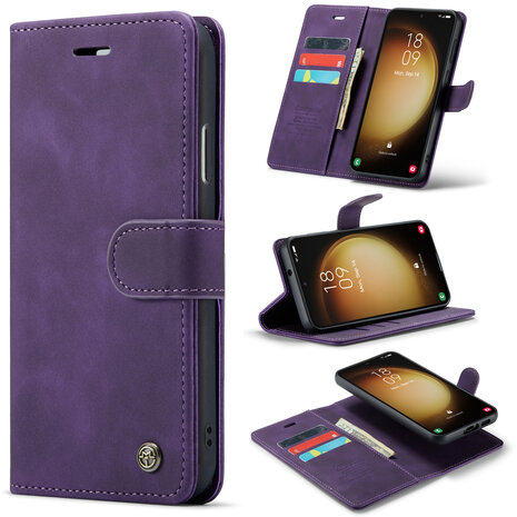Samsung S23 Plus Deep Purple - 2 in 1 Book Case