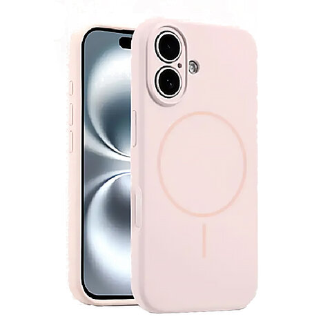 iPhone 16 - Roze - Zachte MagSafe Liquid Case
