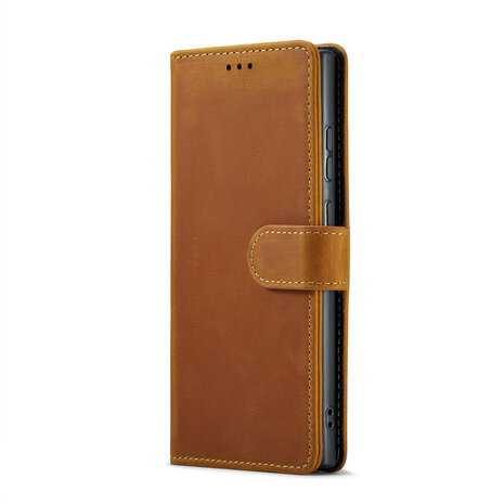 Samsung S24 Ultra Sienna Brown - Leather Book Case