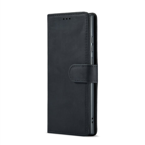Samsung S24 Ultra Charcoal Gray - Leather Book Case