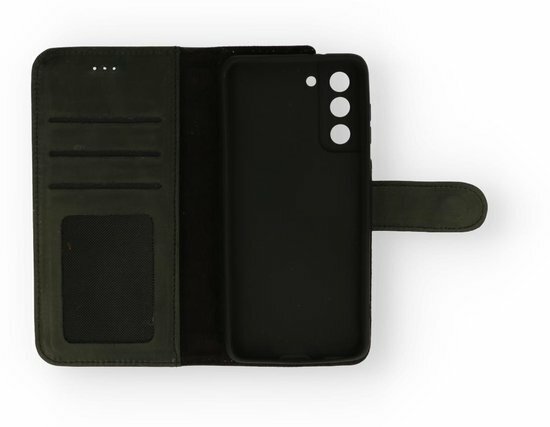 Samsung S21 Plus Zwart - Lederen Book Case