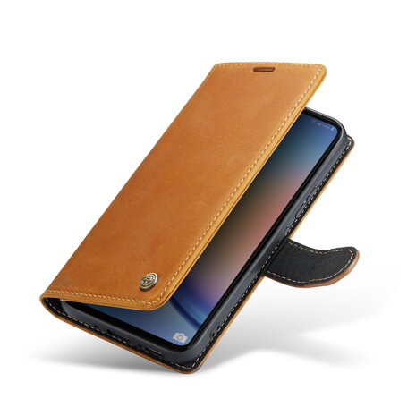 Samsung S23 Plus Sienna Brown - Lederen Book Case