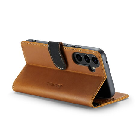 Samsung S23 Plus Sienna Brown - Lederen Book Case