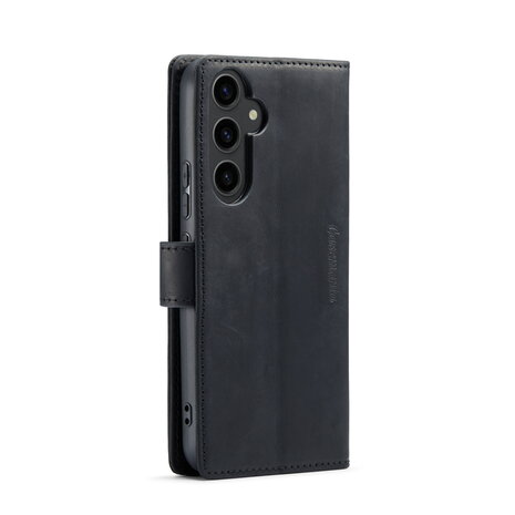 Samsung S23 Plus Charcoal Gray - Lederen Book Case