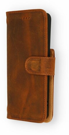 Samsung S21 Plus Bruin - Lederen Book Case