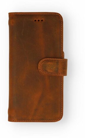 Samsung S21 Plus Bruin - Lederen Book Case