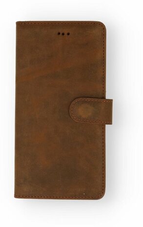 Samsung S21 Ultra Donker Bruin - Lederen Book Case