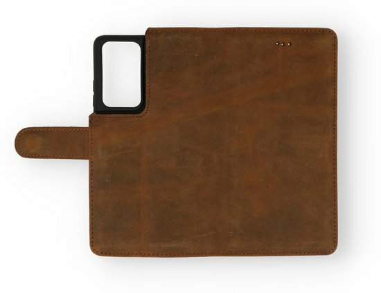 Samsung S21 Ultra Donker Bruin - Lederen Book Case