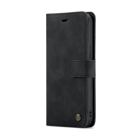 iPhone 12 Pro Max Charcoal Gray - 2 in 1 Book Case