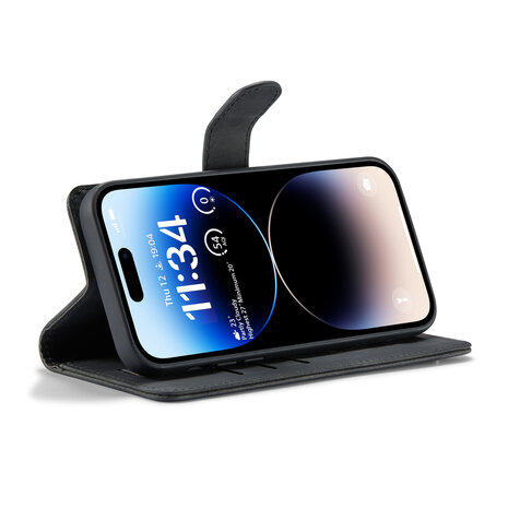 iPhone 12 Pro Max Charcoal Gray - 2 in 1 Book Case