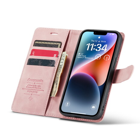 iPhone 12 Pro Max Pale Pink - 2 in 1 Book Case