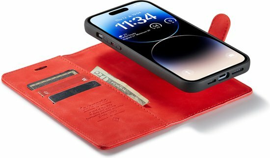 iPhone 14 Pro Crimson Red - 2 in 1 Book Case