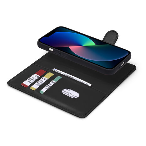 iPhone 16 - 2 in 1 Afneembare Book Case - Zwart