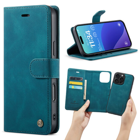 iPhone 16 Pro - Emerald Green - 2 in 1 Book Case