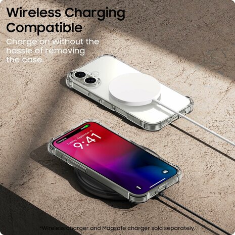iPhone 16 Plus - Anti Shock &amp; 2X Glas - Transparant