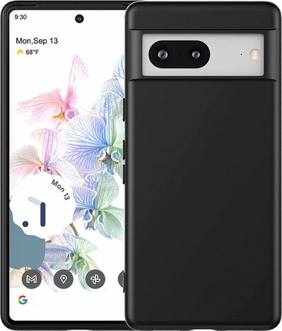 Pixel 7 - Back Cover &amp; 2x Glas - Zwart