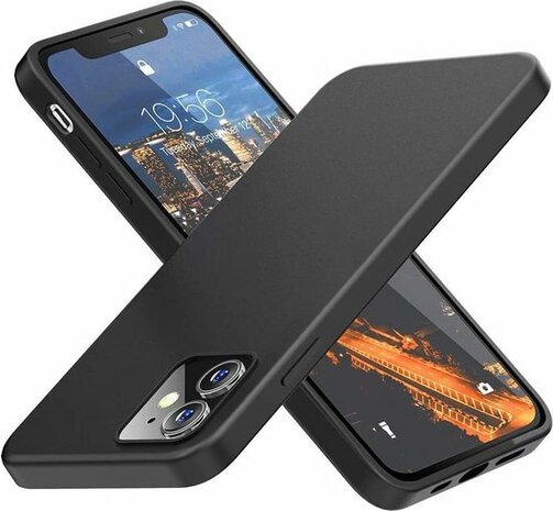 iPhone 12 Mini - Back Cover &amp; 2X Glas - Zwart