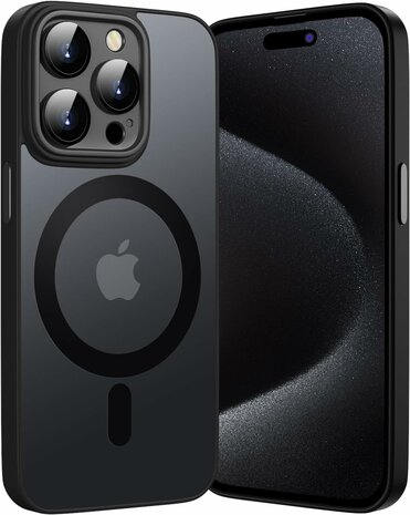 iPhone 14 Pro - Zwart - Matte Armor - Geschikt voor MagSafe
