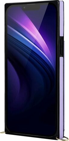 iPhone 15 Plus Paars - Back Cover met Koord